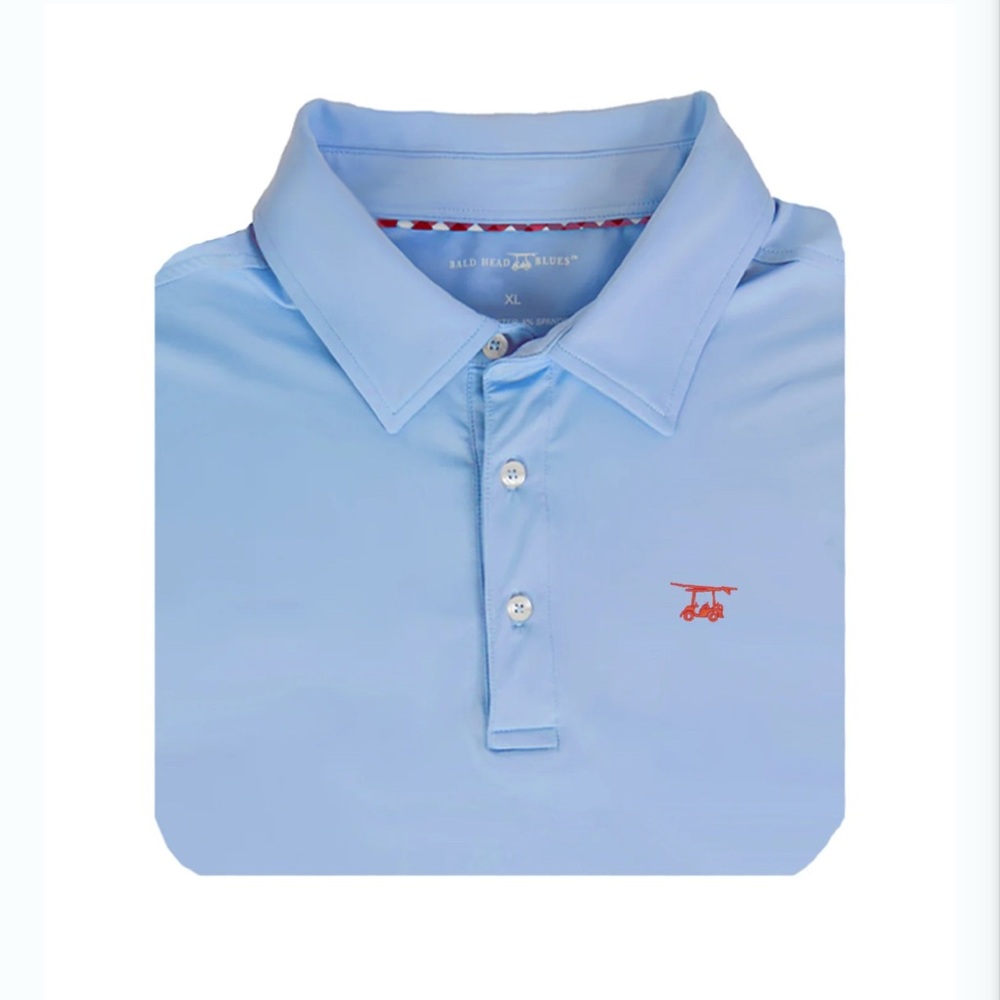 Bald Head Blues Pima‎ Cotton Blend Embroidered Golf Polo